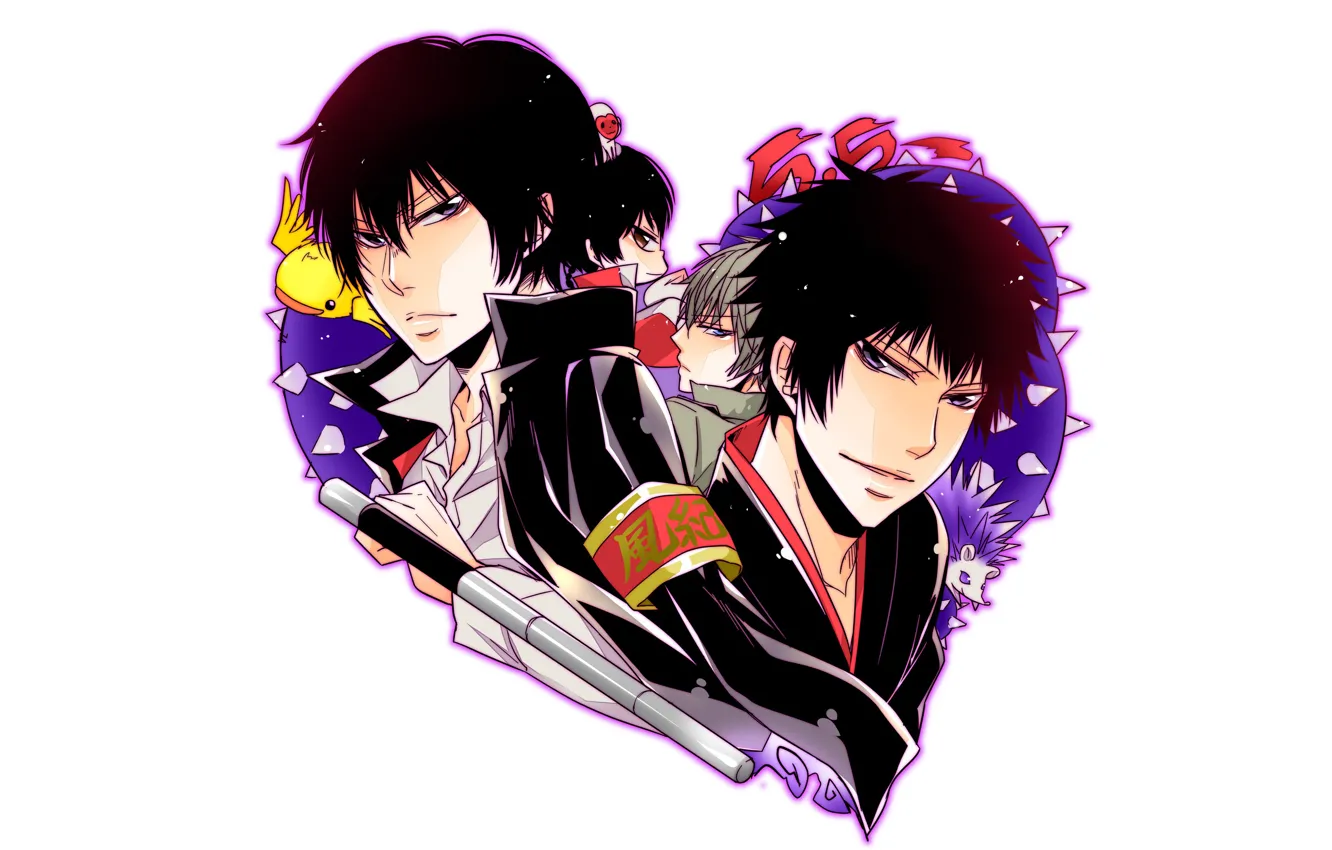 Photo wallpaper hearts, katekyo Hitman reborn, Hibari Kyoya, Teacher mafia Reborn