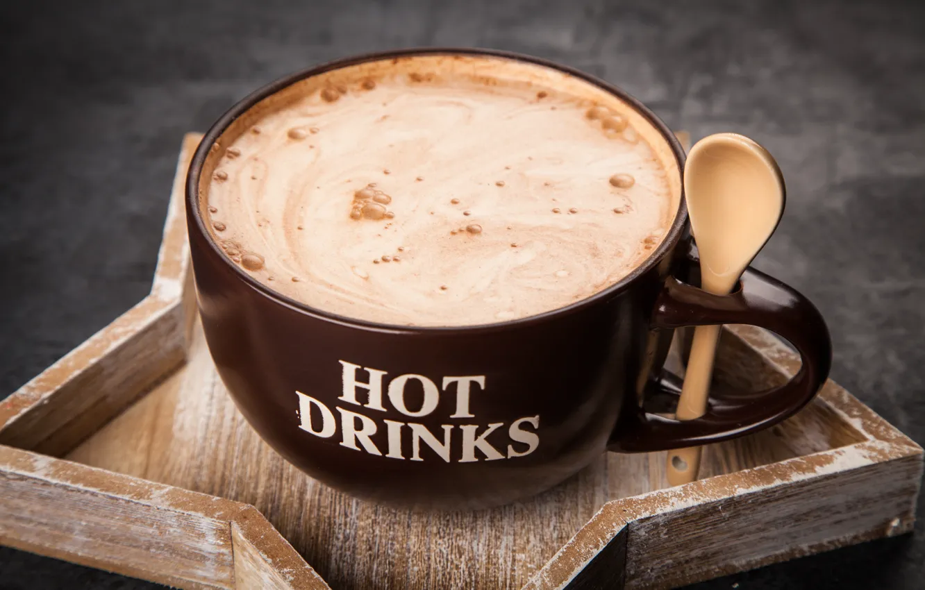 Photo wallpaper chocolate, Cup, hot, cup, cocoa, drink, chocalate