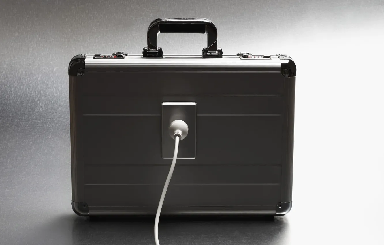 Photo wallpaper wire, nuclear war, suitcase