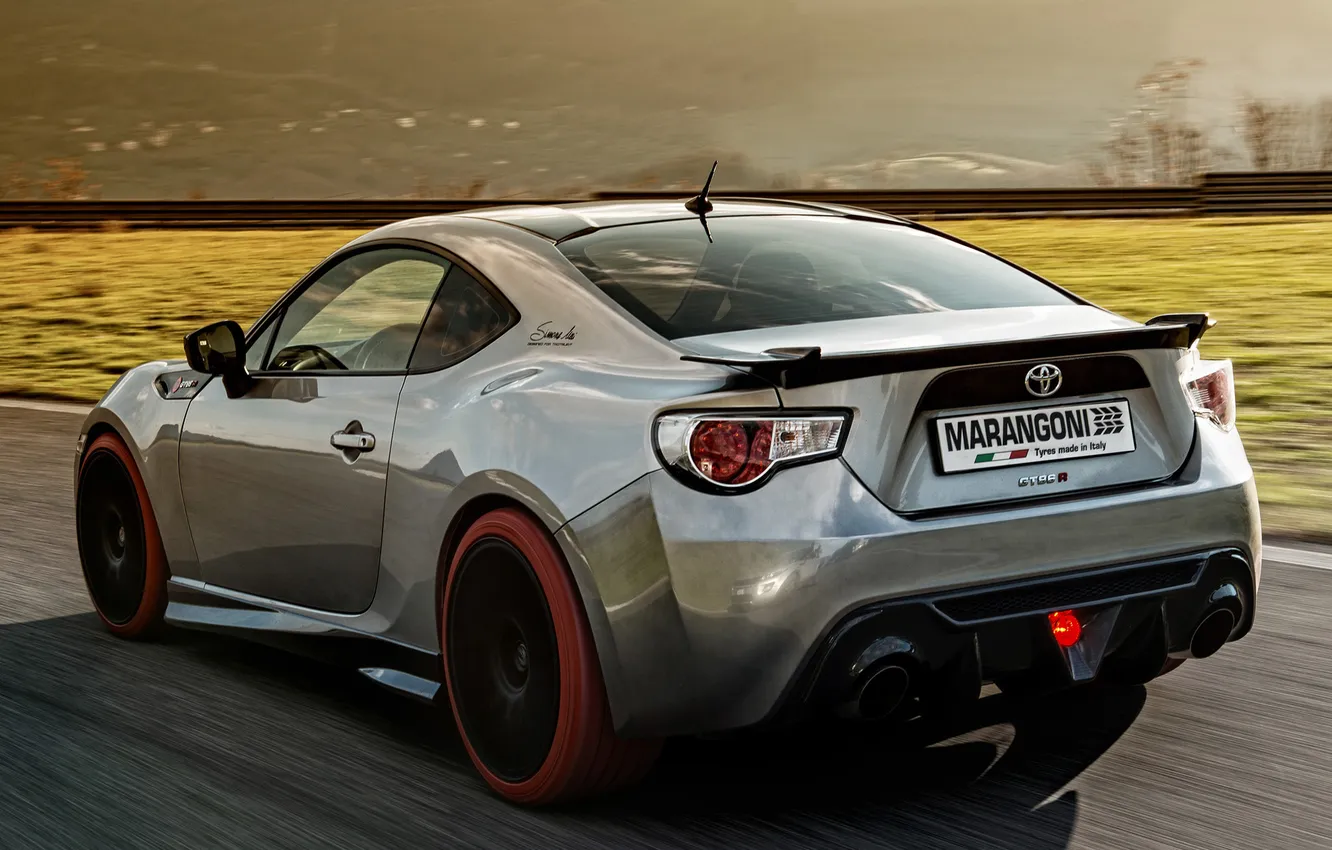 Photo wallpaper road, Toyota, speed, back, Marangoni, GT86-R, Eco Explorer