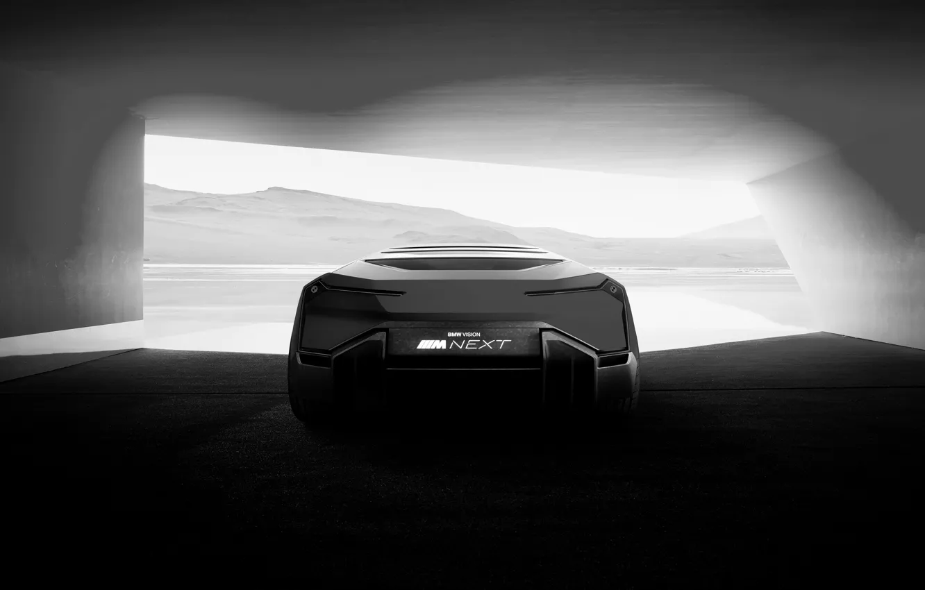 Photo wallpaper coupe, BMW, rear view, 2019, Vision M NEXT Concept