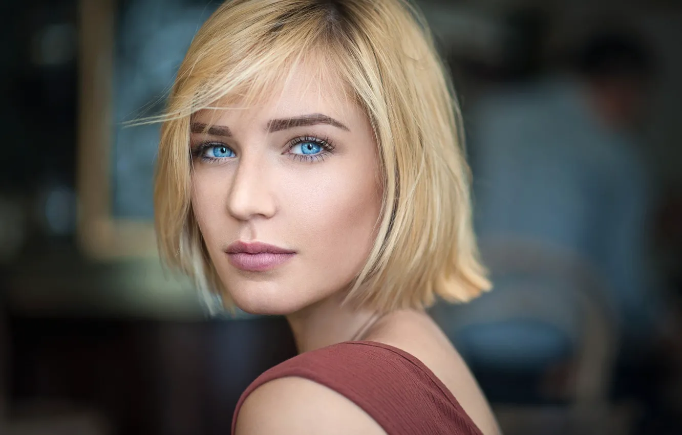 Photo wallpaper portrait, sponge, the beauty, blue-eyed, Lods Franck