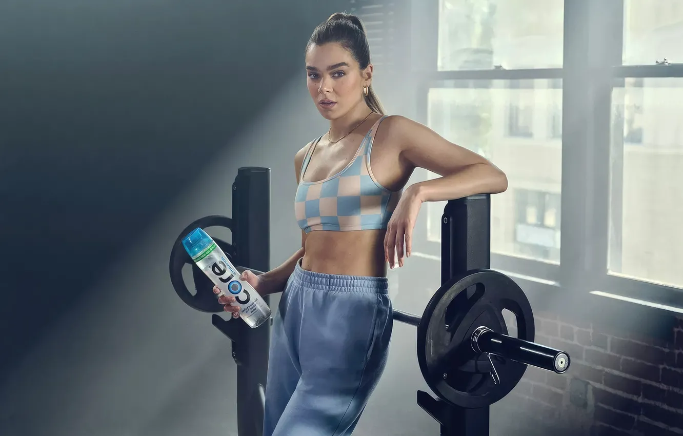 Photo wallpaper look, water, girl, light, pose, photo, figure, top