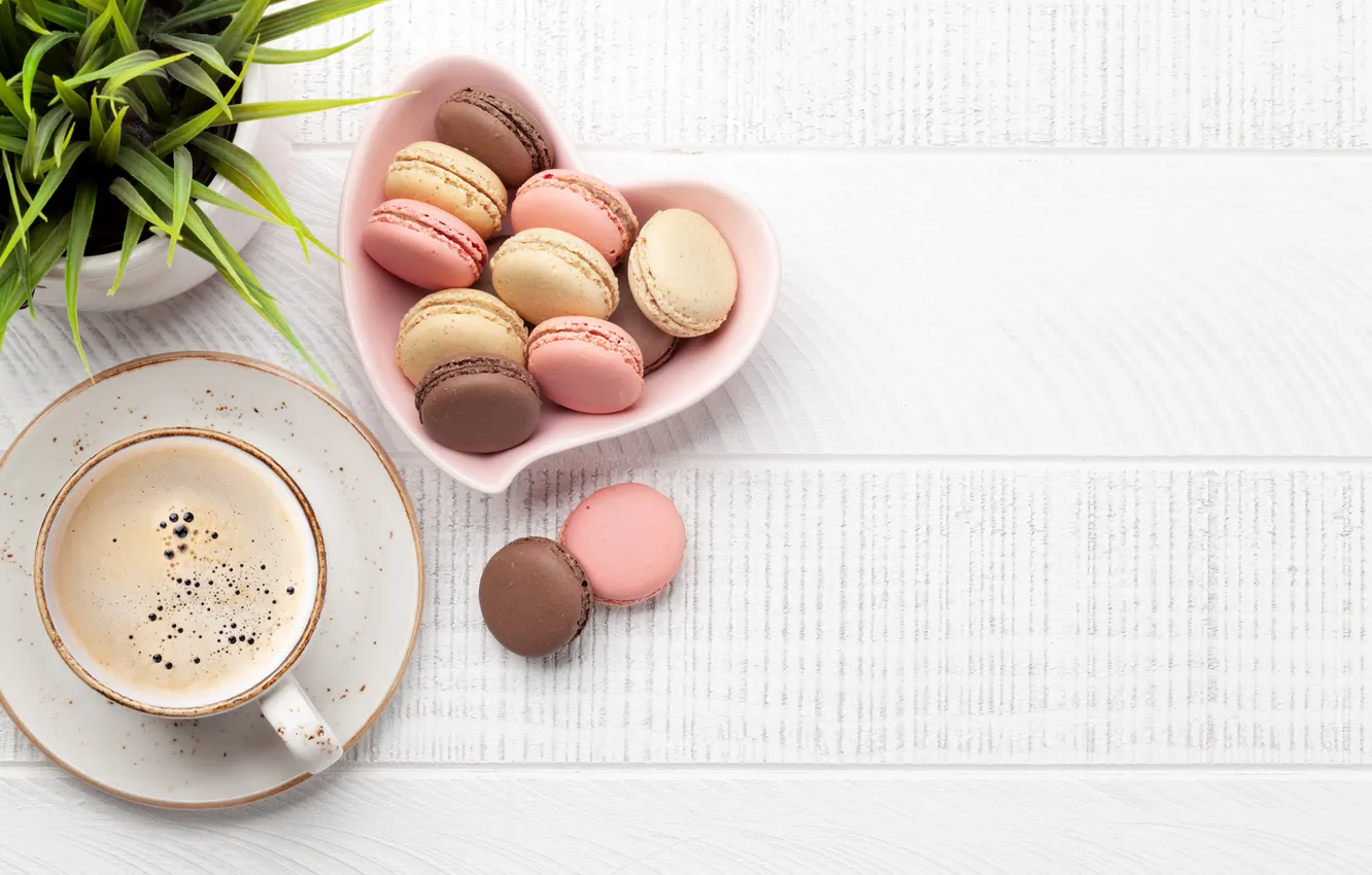 Photo wallpaper love, romance, heart, coffee, Cup, love, happy, Valentine's day