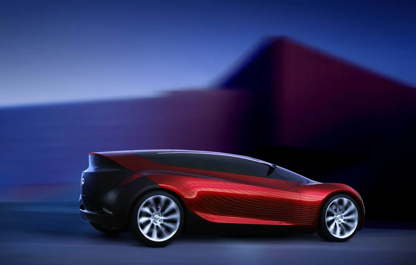 Photo wallpaper Concept, red, sport, speed, Mazda, Ryuga