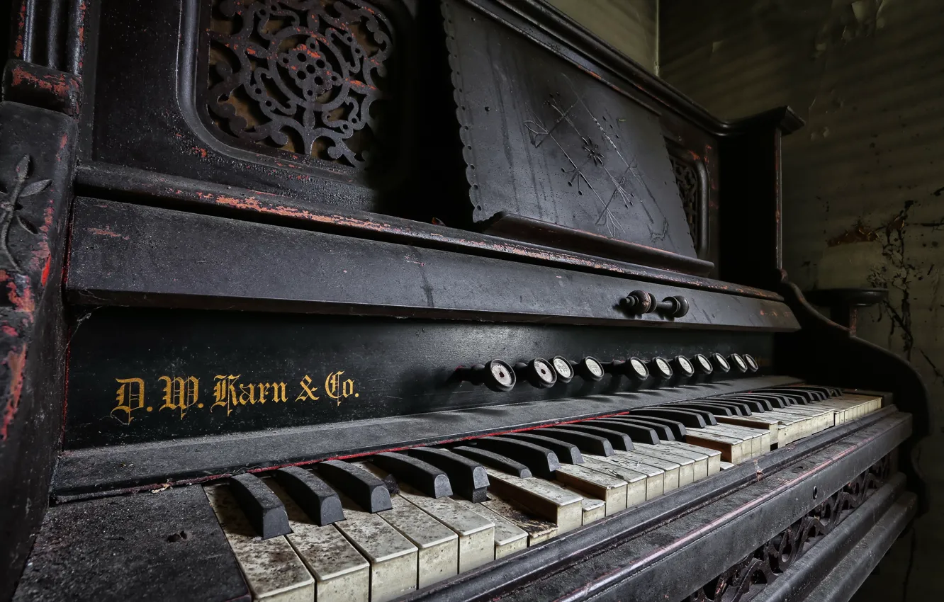 Photo wallpaper music, background, piano