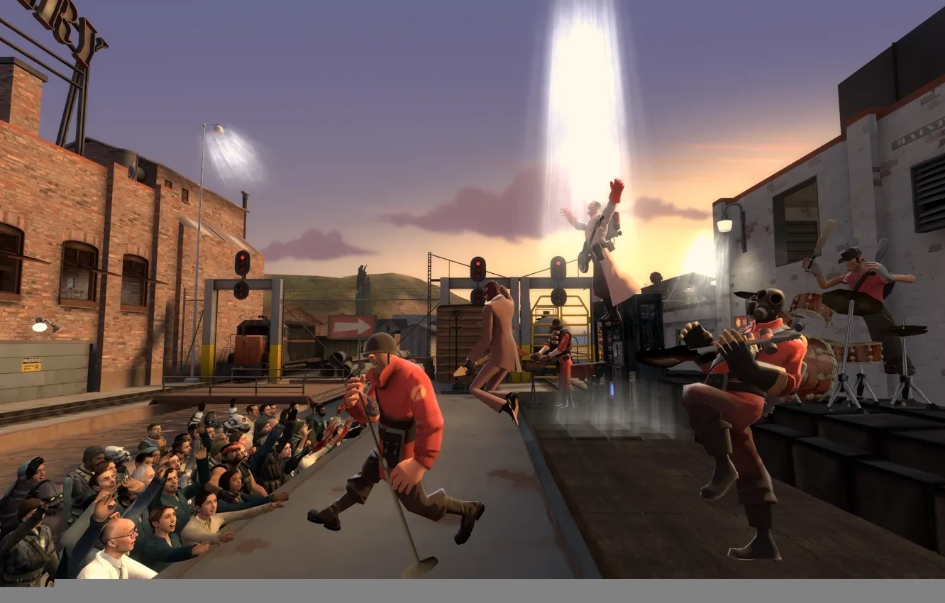 Photo wallpaper concert, Team, Fortress