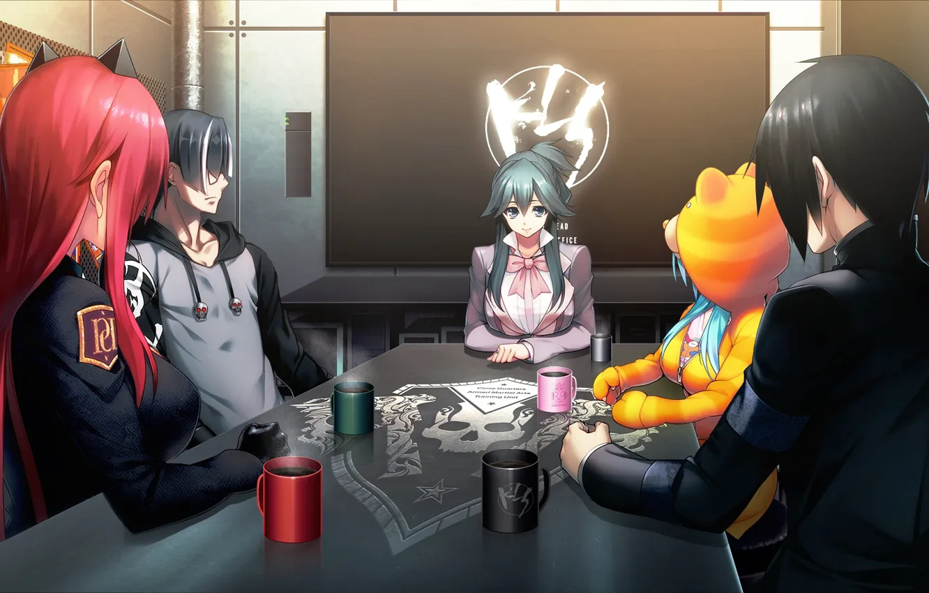 Photo wallpaper characters, Tokyo Necro, table, manga