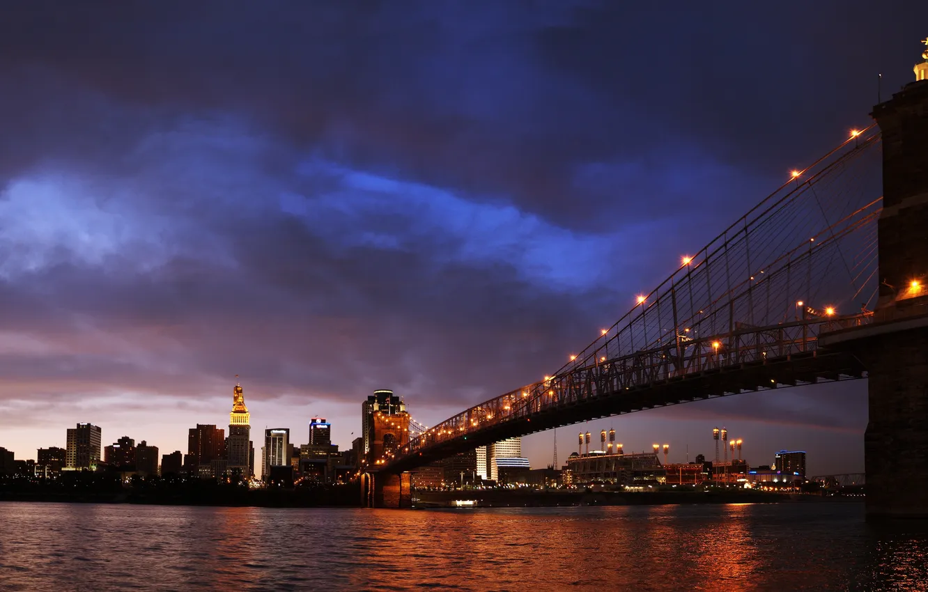 Photo wallpaper city, the city, USA, Cincinnati, Ohio