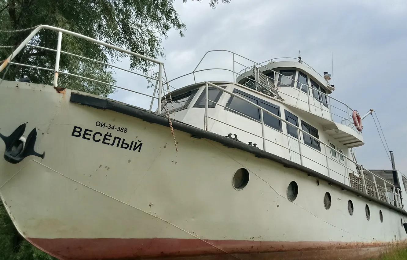 Photo wallpaper white, ship, pier, The ship, the waterbus