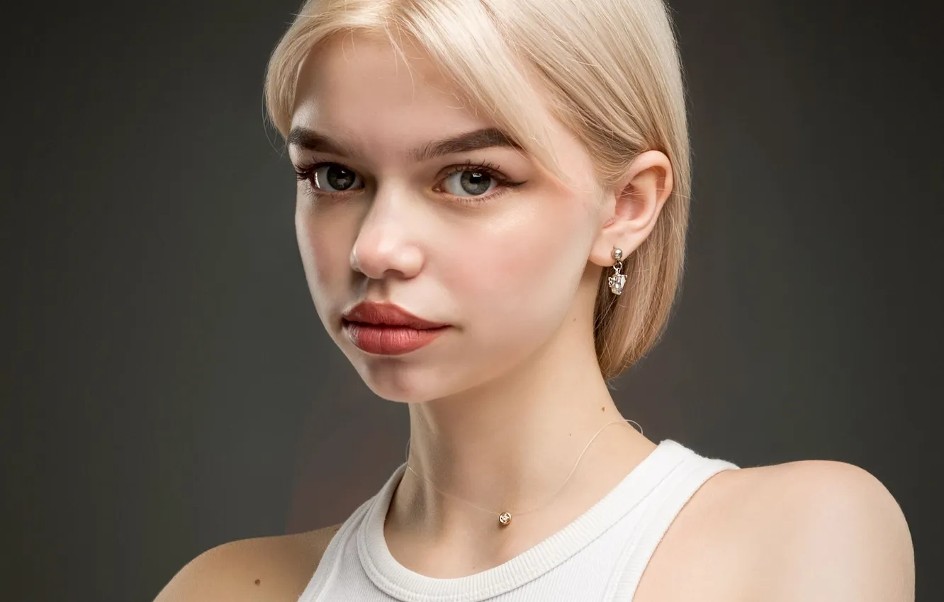 Photo wallpaper portrait, blonde, Evgeny Degtev, Maria Tsymbalyuk