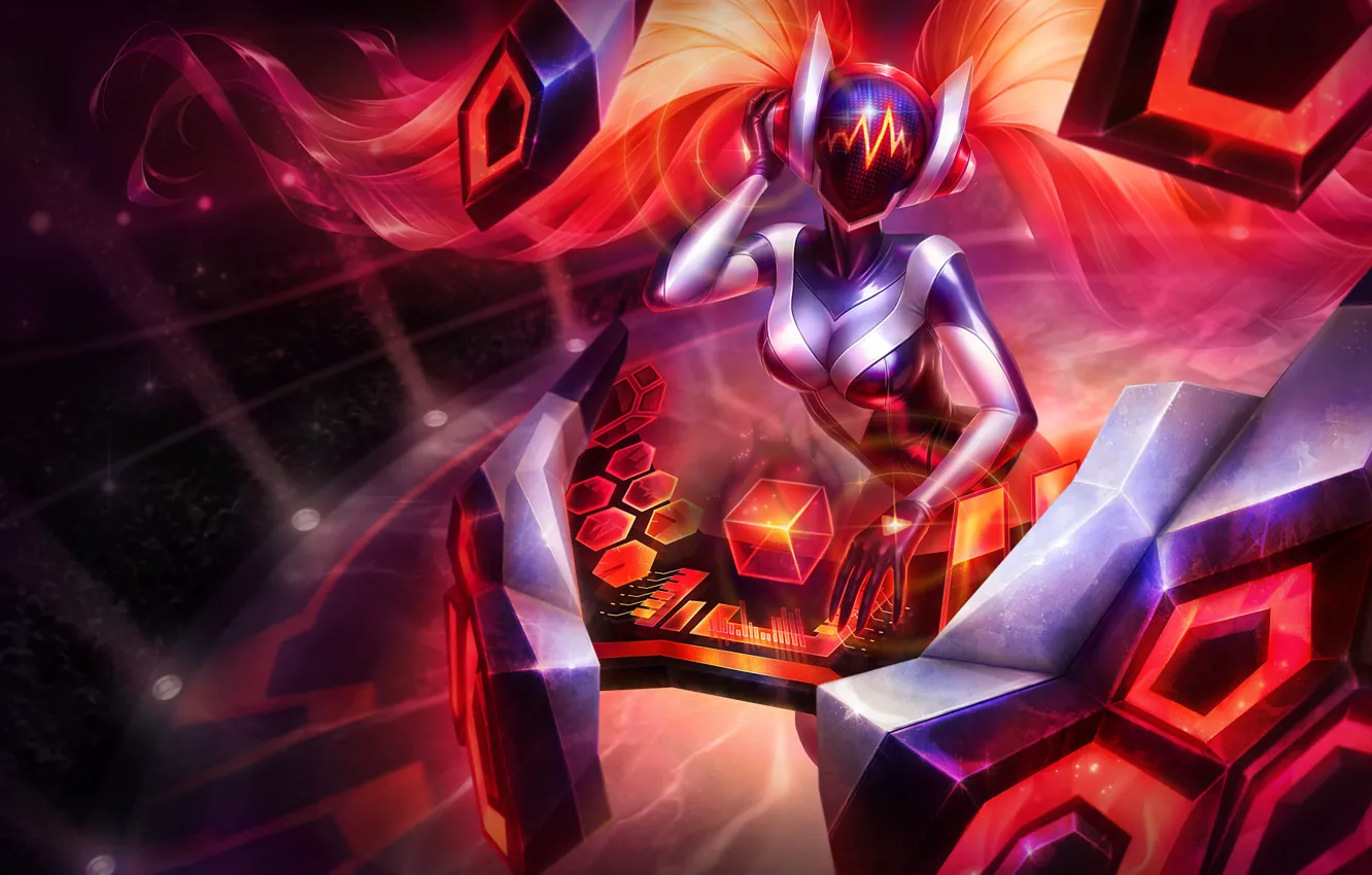 Photo wallpaper fiction, the game, art, League of Legends, michelle hoefener, DJ Sona