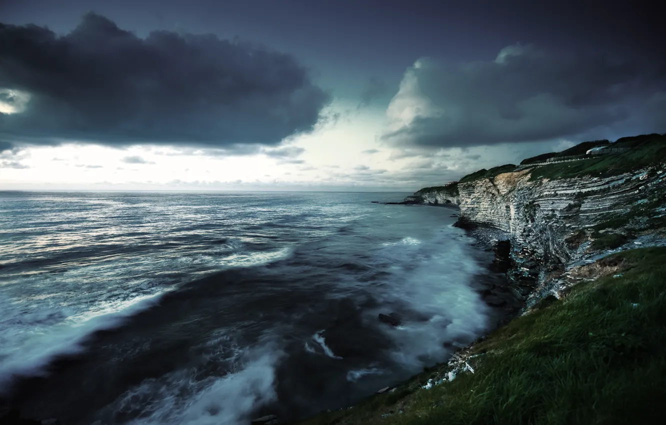 Photo wallpaper clouds, clouds, France, saint jean de luz