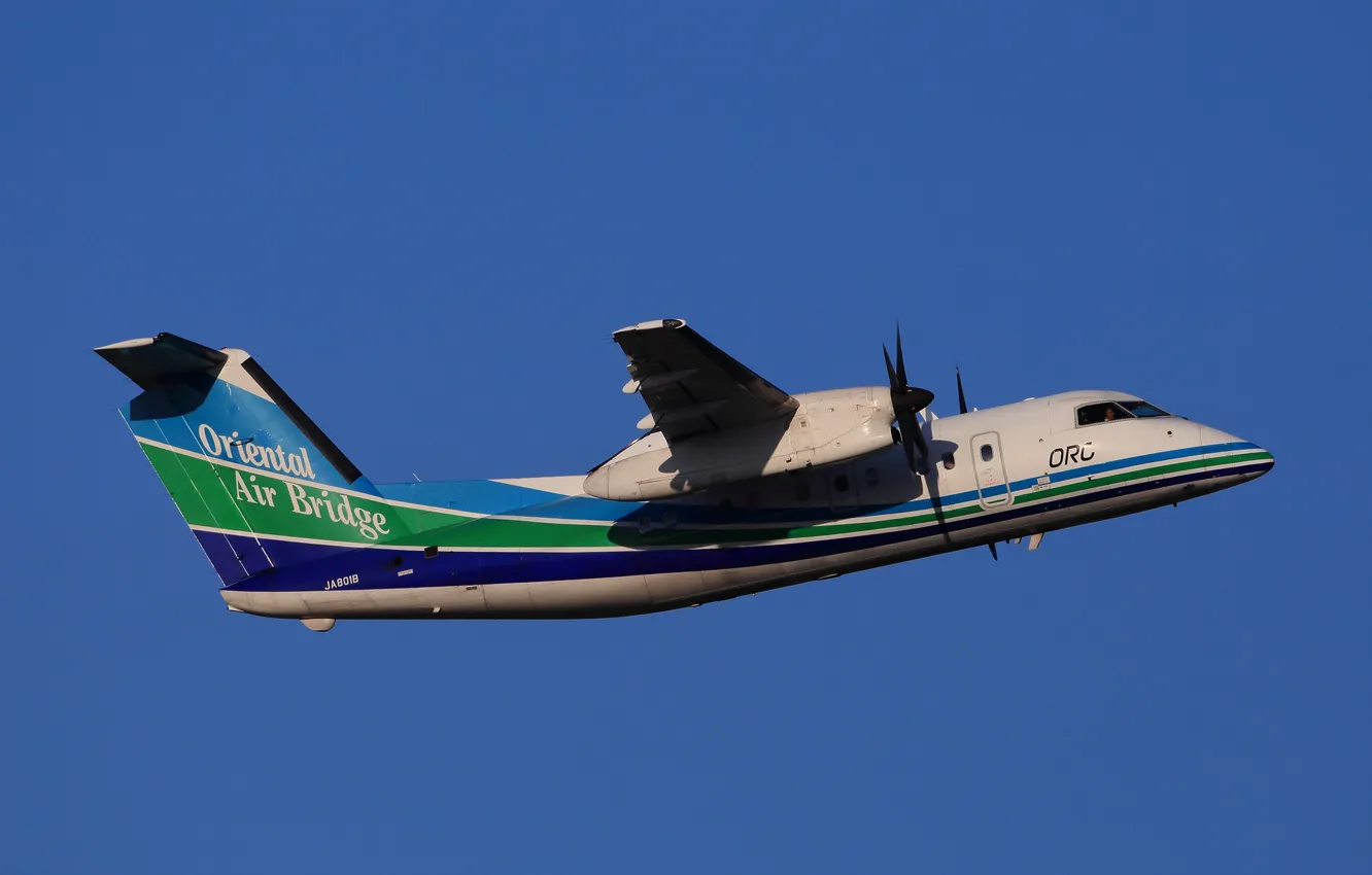 Photo wallpaper orc, DHC-8-Q200, A passenger plane