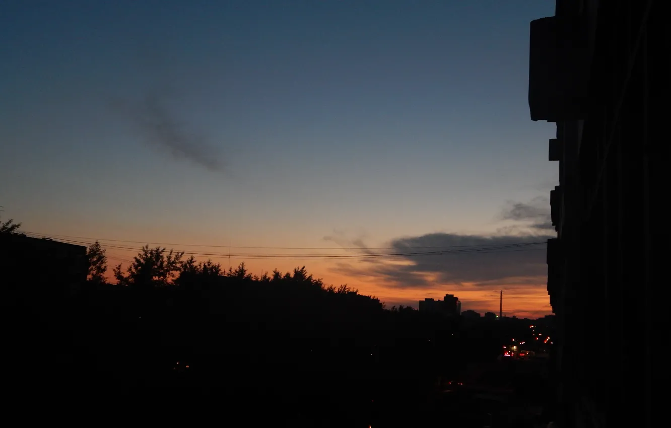 Photo wallpaper night, the city, dawn, morning, Ekaterinburg
