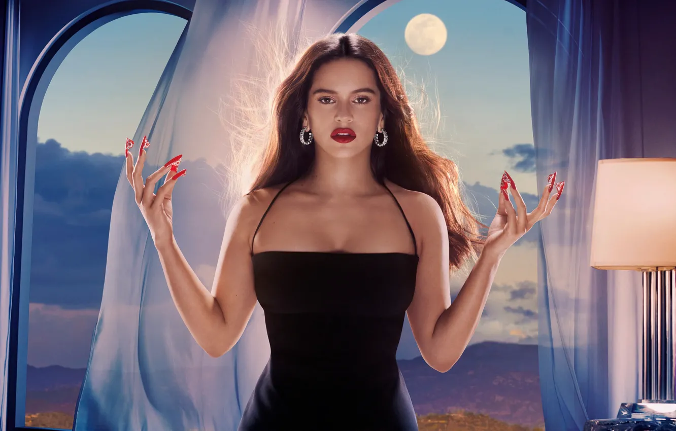 Photo wallpaper look, girl, hair, figure, lamp, beautiful, nails, Rosalia