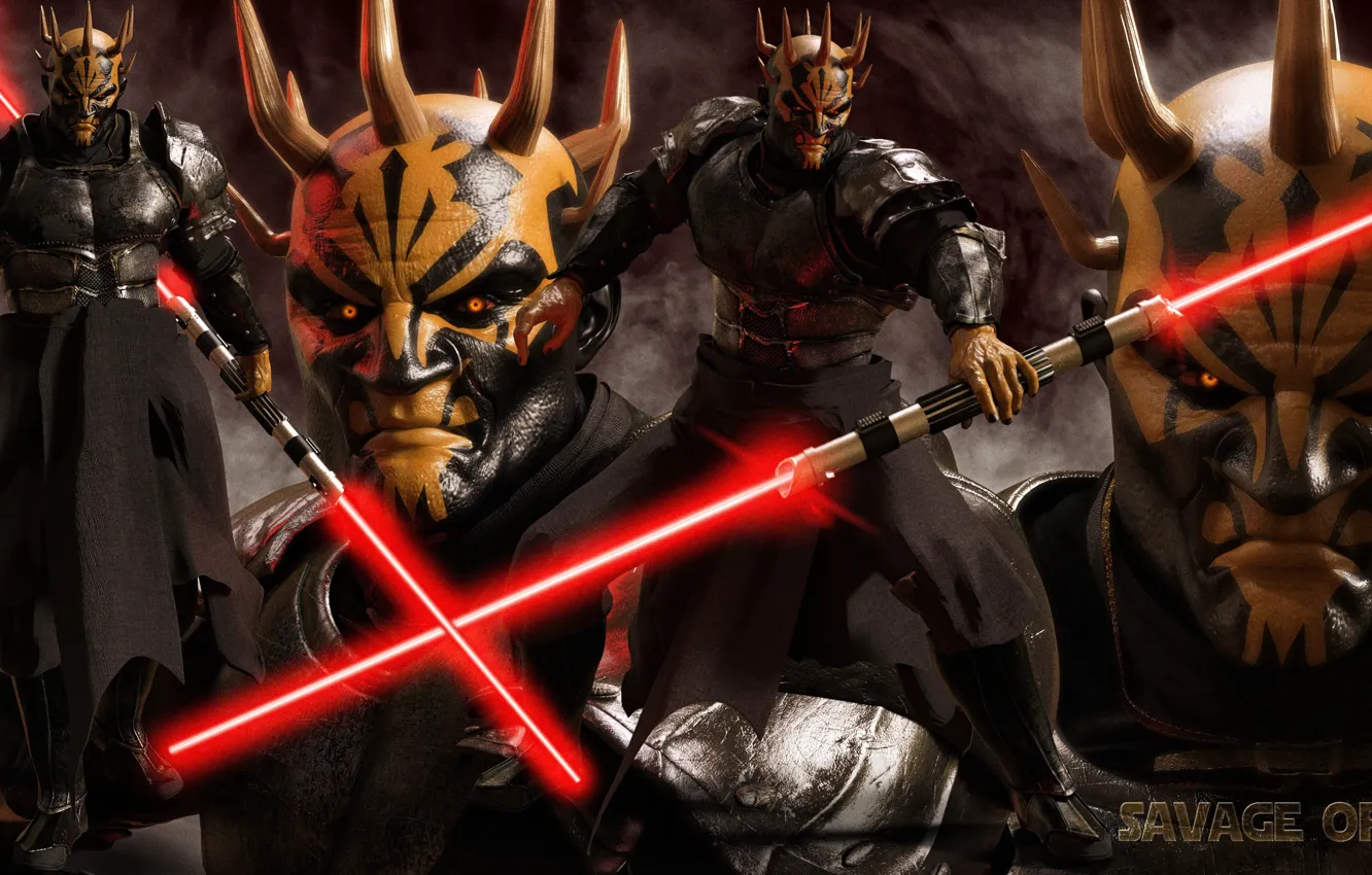 Photo wallpaper Star Wars, armor, sith, Savage Opress