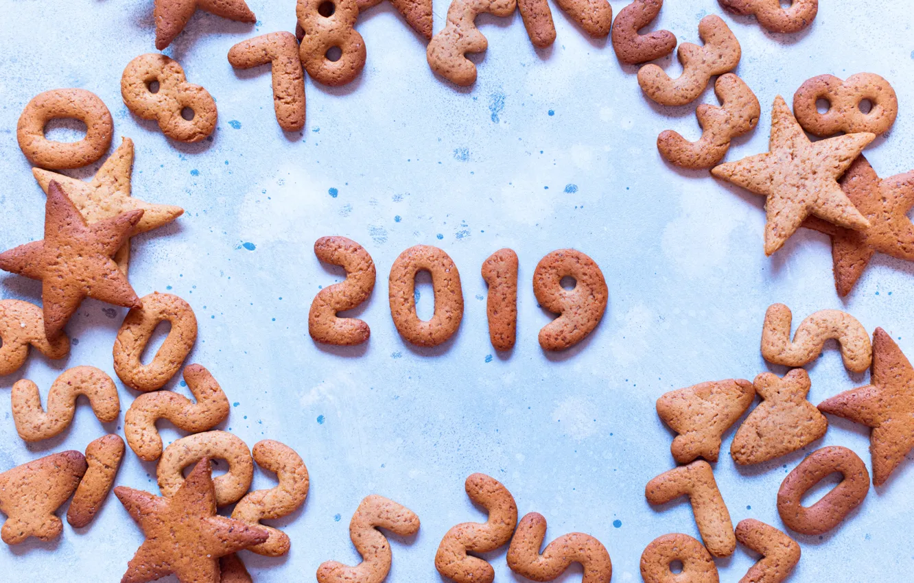 Photo wallpaper decoration, new year, Christmas, Christmas, wood, New Year, cookies, decoration