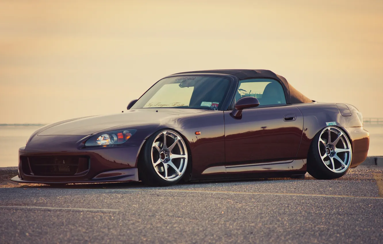 Photo wallpaper asphalt, Roadster, Honda, Honda, S2000, S-Series