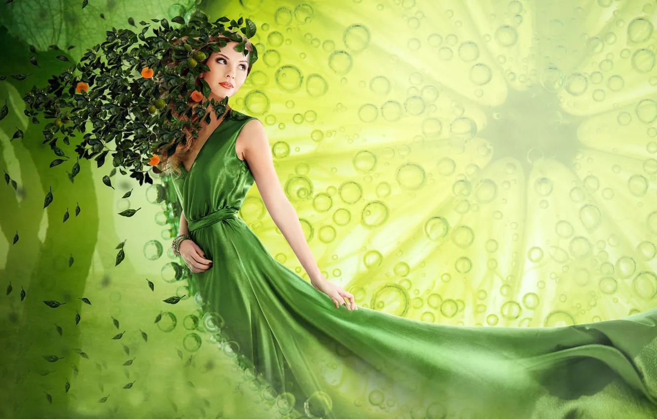 Photo wallpaper girl, fantasy, art, LIMEORANGE