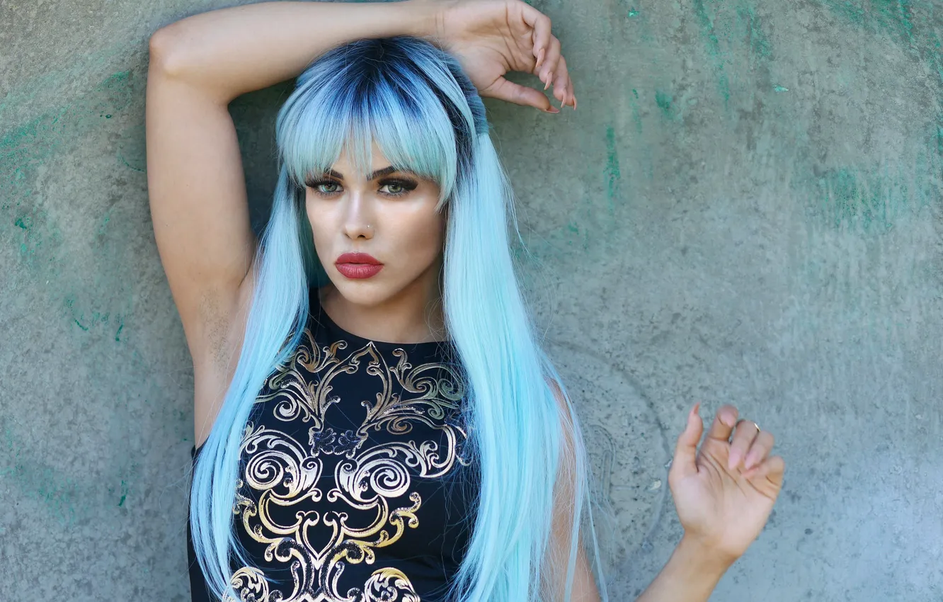 Photo wallpaper face, style, model, hair, color