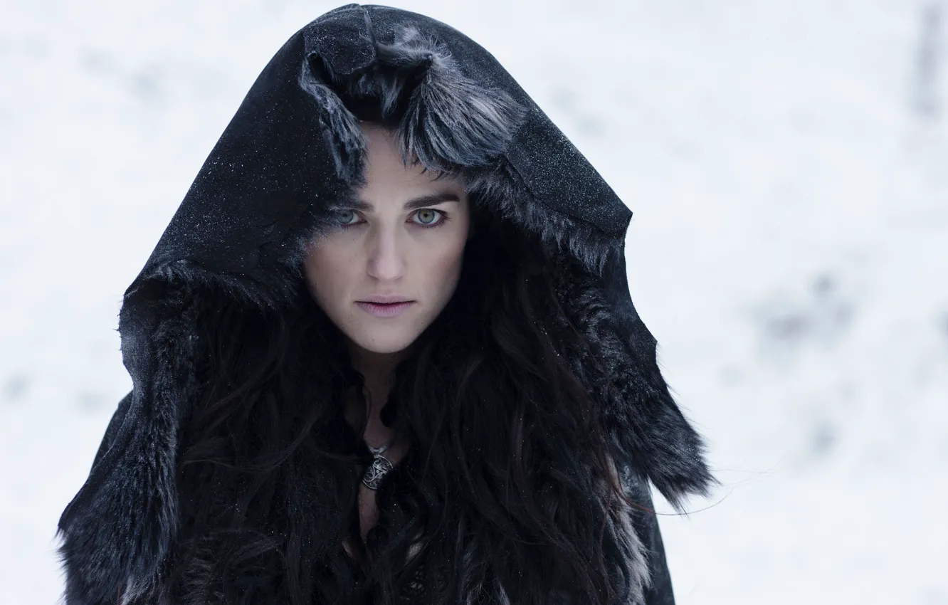 Photo wallpaper look, hood, the series, hair, look, Morgana, hood, Merlin