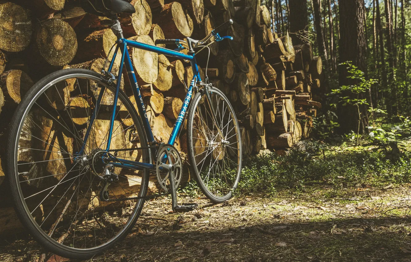 Photo wallpaper bike, Wallpaper, log