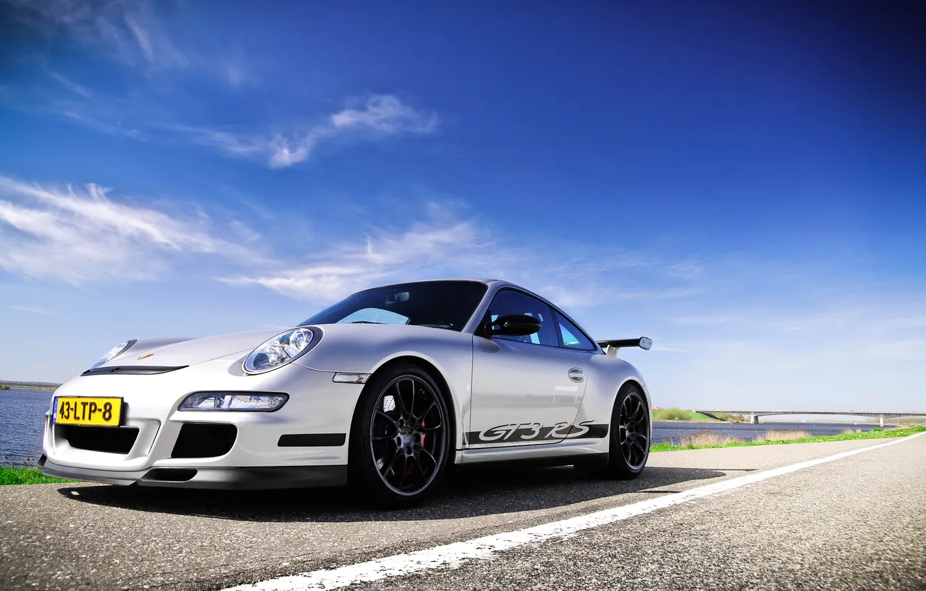 Photo wallpaper road, photo, track, cars, auto, wallpapers, GT3RS, Porsche 997