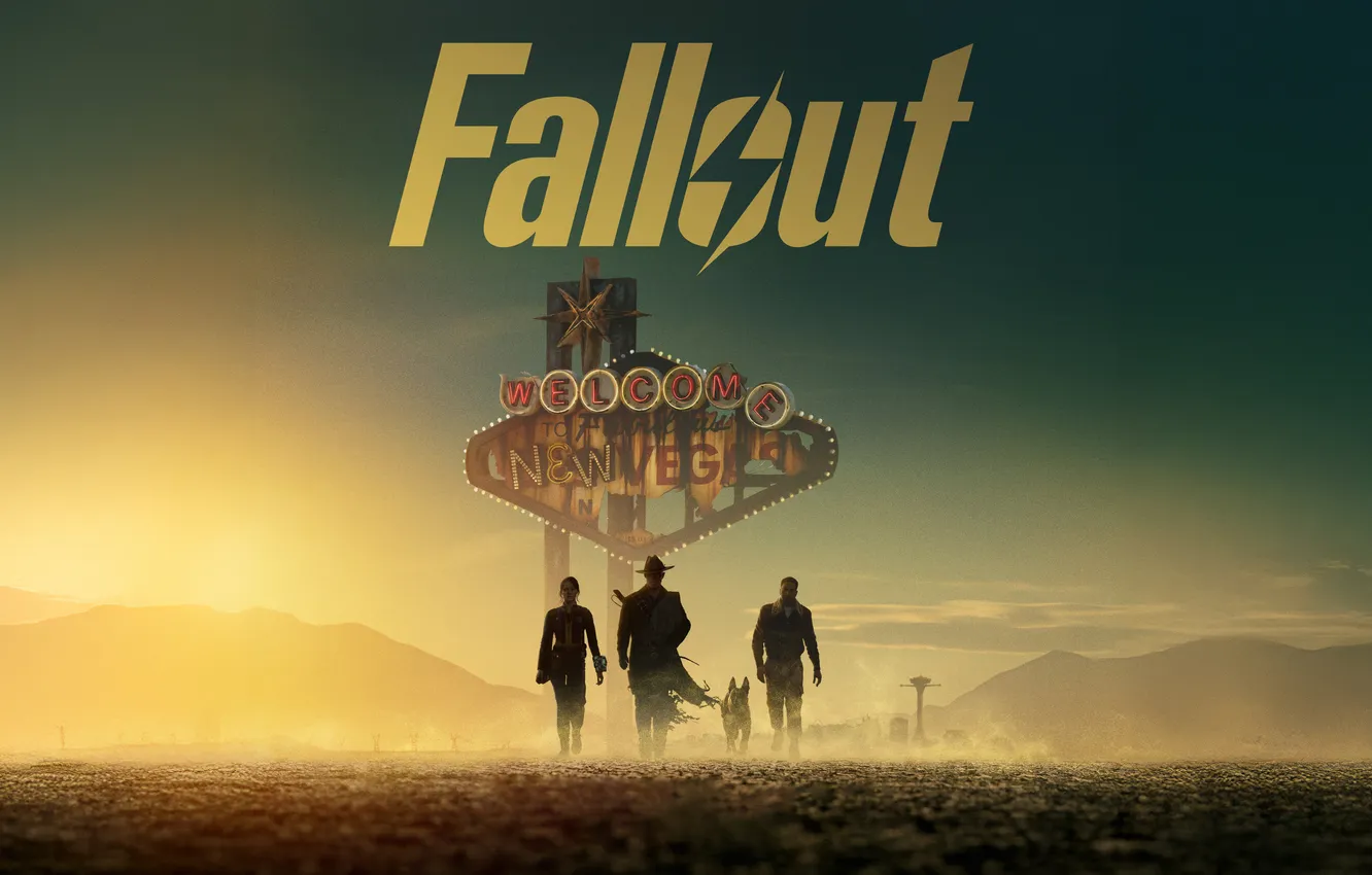 Photo wallpaper Fallout, Maximus, movies, season 2, Ghoul, Dogmeat, Lucy MacLean, 2025 series