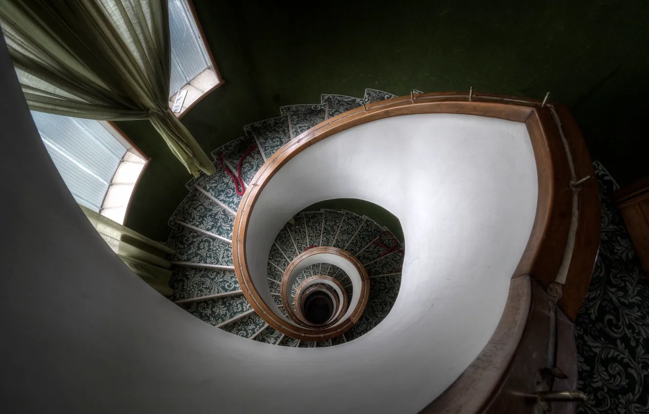 Photo wallpaper interior, window, ladder