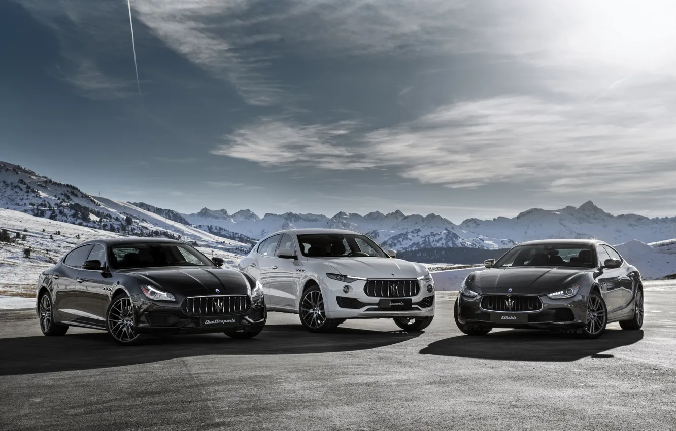 Photo wallpaper Maserati, Quattroporte, GranTurismo, Maserati, Levante