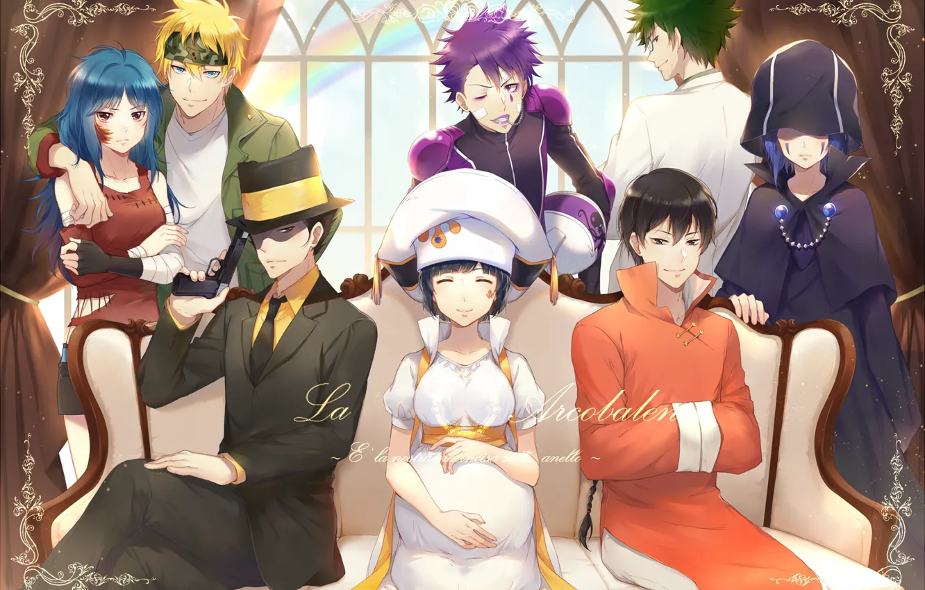 Photo wallpaper anime, art, mafia, Katekyo Hitman REBORN!