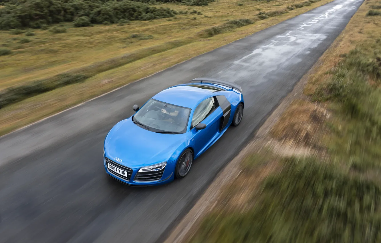 Photo wallpaper car, Audi, blue, R8, Audi R8 LMX