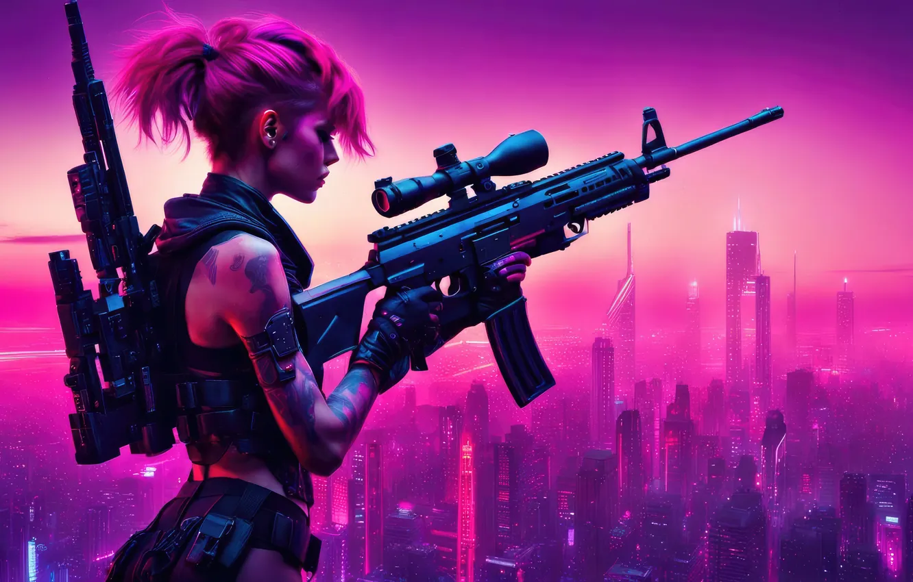 Photo wallpaper bounty, hunter, scifi