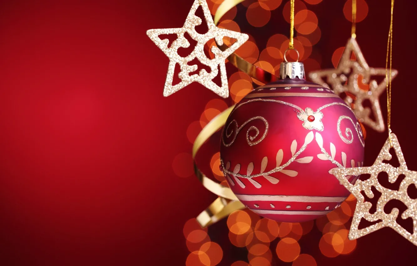 Photo wallpaper Christmas, Happy, festival