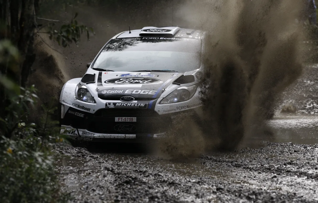 Photo wallpaper squirt, Ford, WRC, Rally, Fiesta