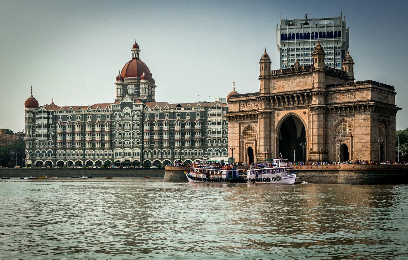 Photo wallpaper River, India, Architecture, River, Architecture, Mumbai, Mumbai, India