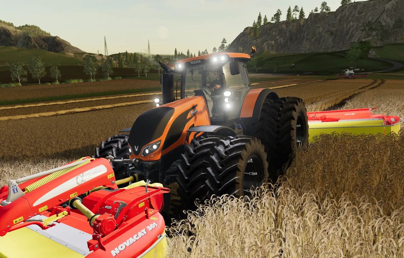 Photo wallpaper Paper Parede, Agriculture Simulator, Machines