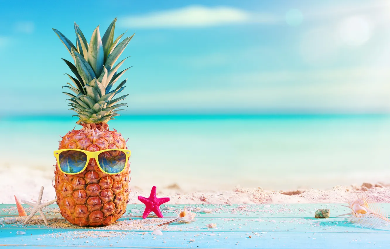 Photo wallpaper sand, sea, beach, summer, the sky, stars, stay, vacation