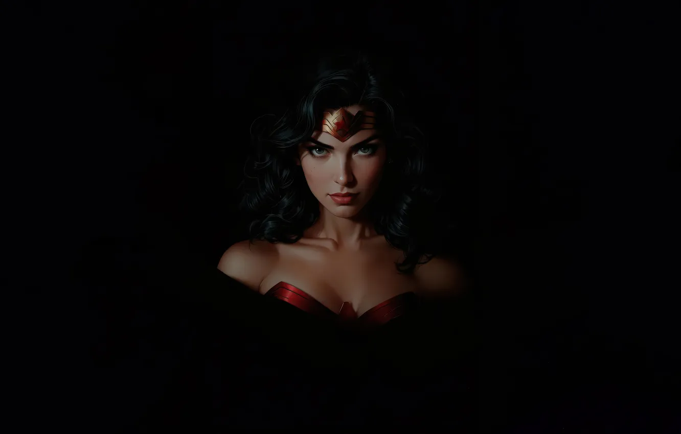 Photo wallpaper woman, Wonder, Luminous