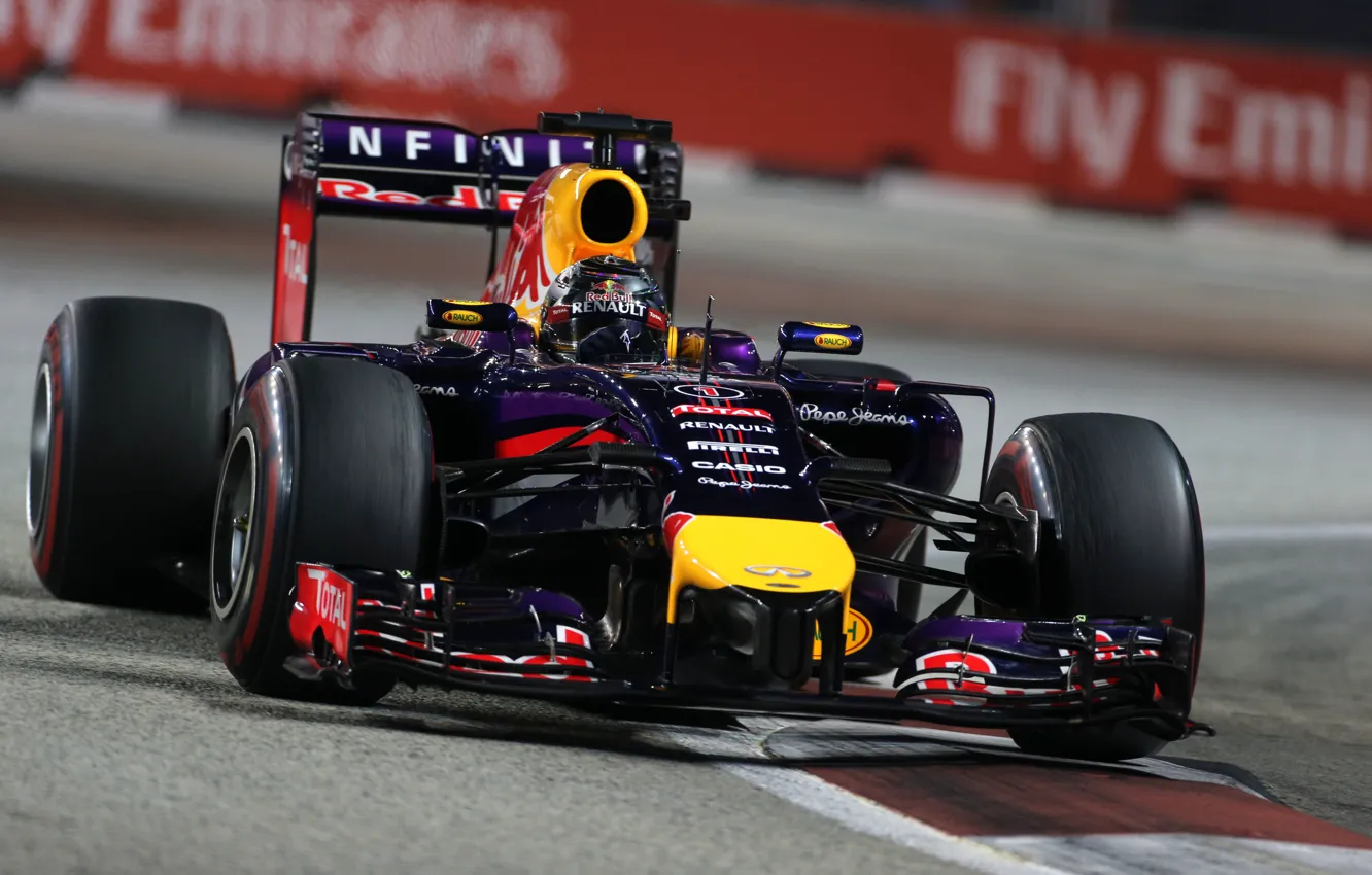 Photo wallpaper Racer, Formula 1, Red Bull, Vettel, Champion, Sebastian, RB10