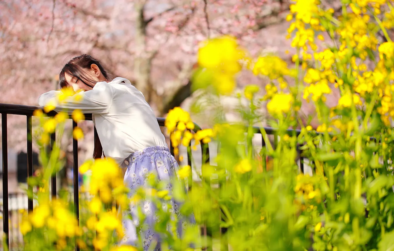 Photo wallpaper summer, girl, mood