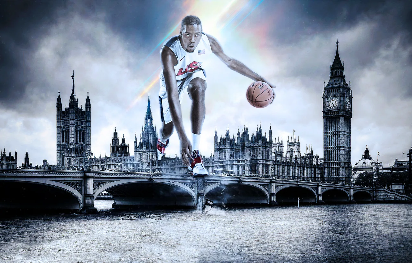 Photo wallpaper London, Sport, Basketball, Olympic games, Kevin Durant, Kevin Durant