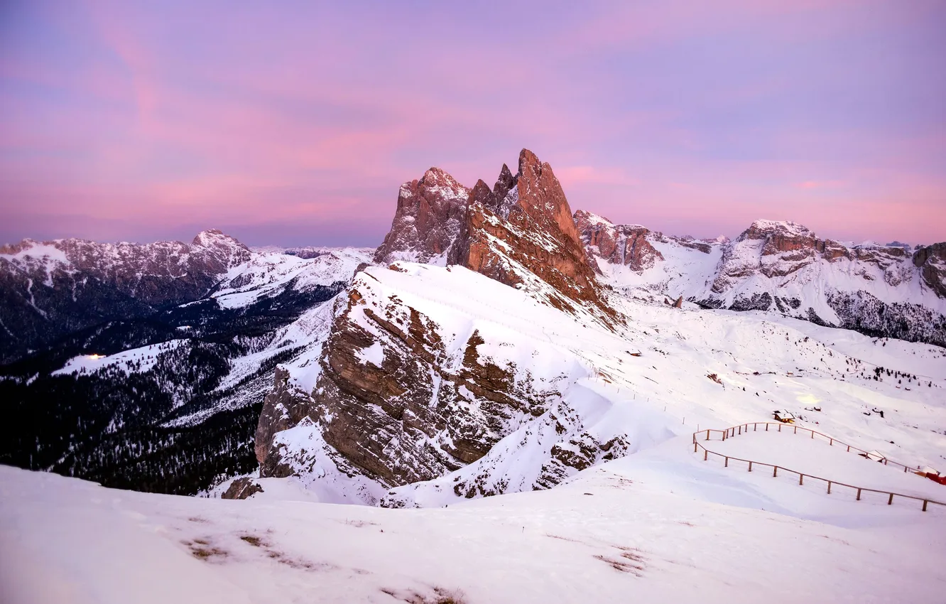 Photo wallpaper snow, mountains, Italy, Italy, Ski Resort, South Tyrol, South Tyrol, ski resort