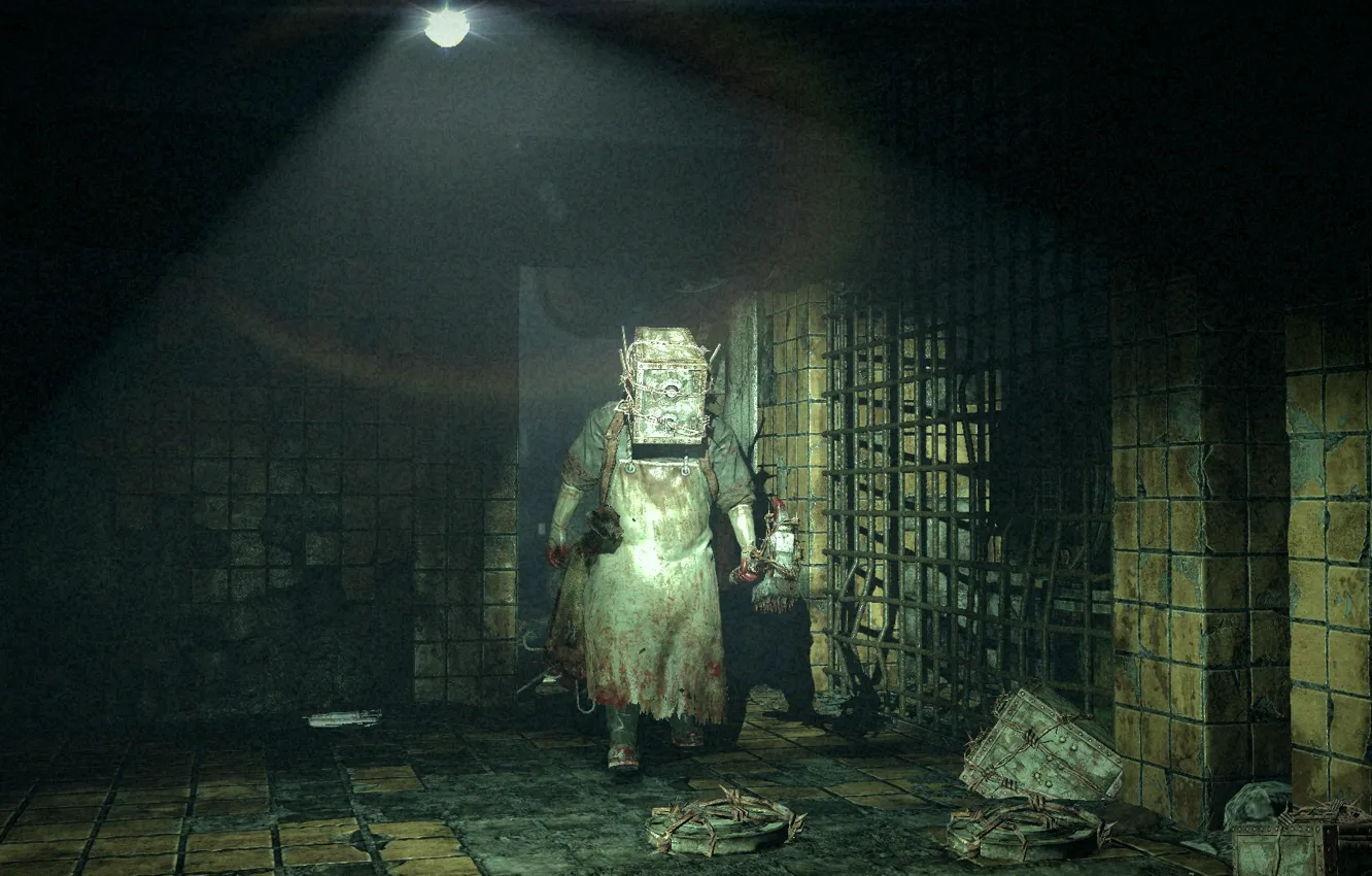 Photo wallpaper the executioner, the guardian, the evil within