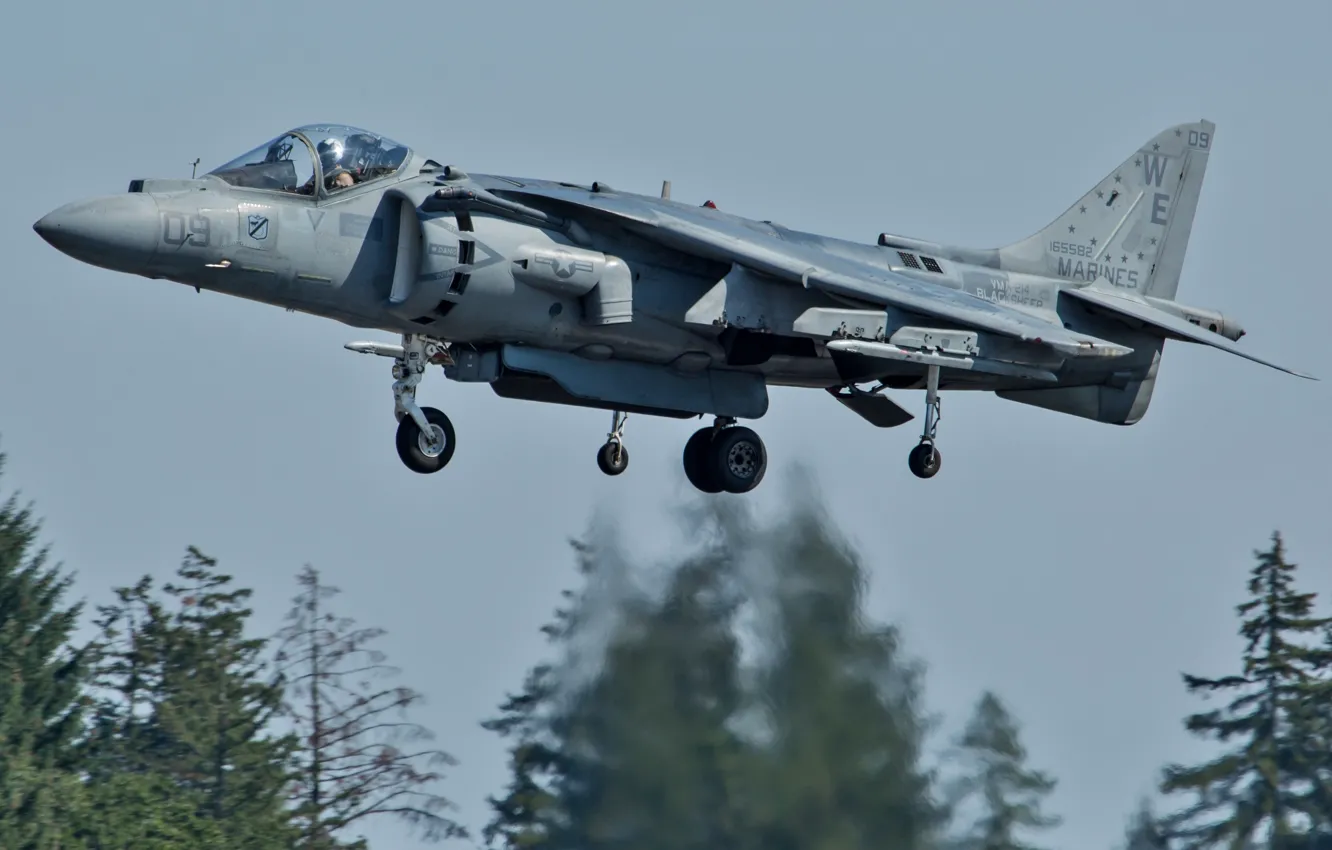 Photo wallpaper fighter, attack, the rise, AV-8B, Harriers