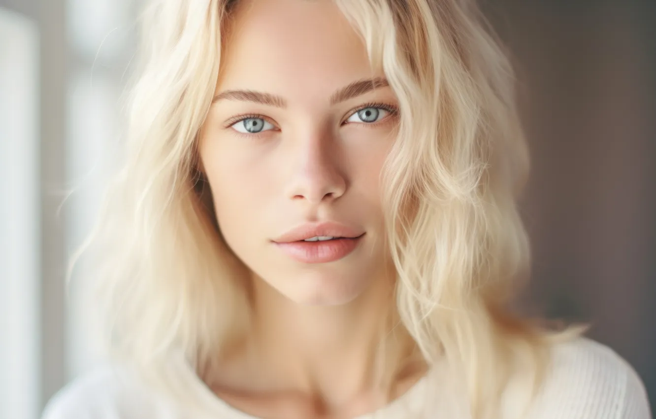 Photo wallpaper pretty, look, blonde