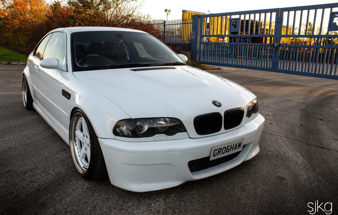 Photo wallpaper white, tuning, BMW, BMW, white, Germany, tuning, power