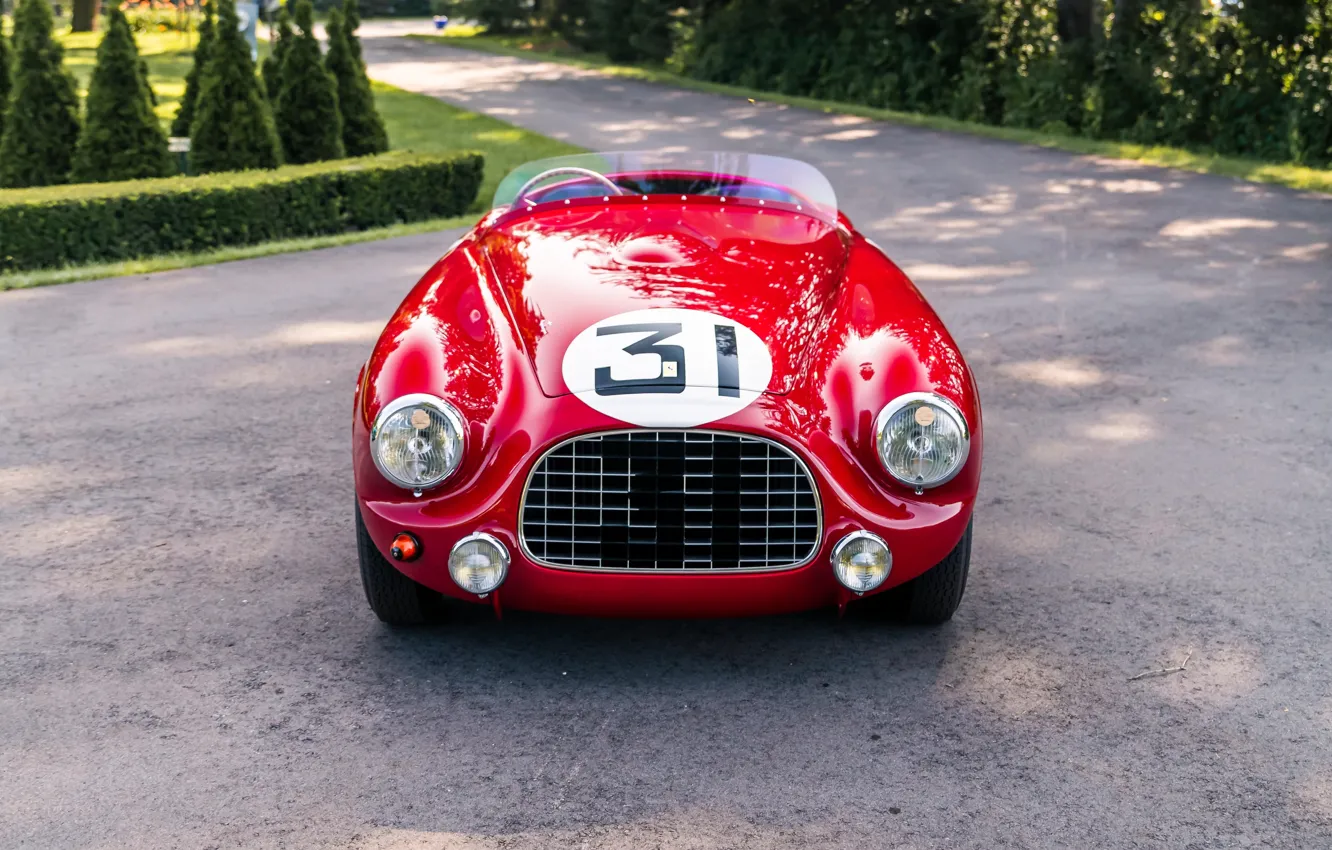 Photo wallpaper Ferrari, front, 212, 1951, Ferrari 212 Export Barchetta