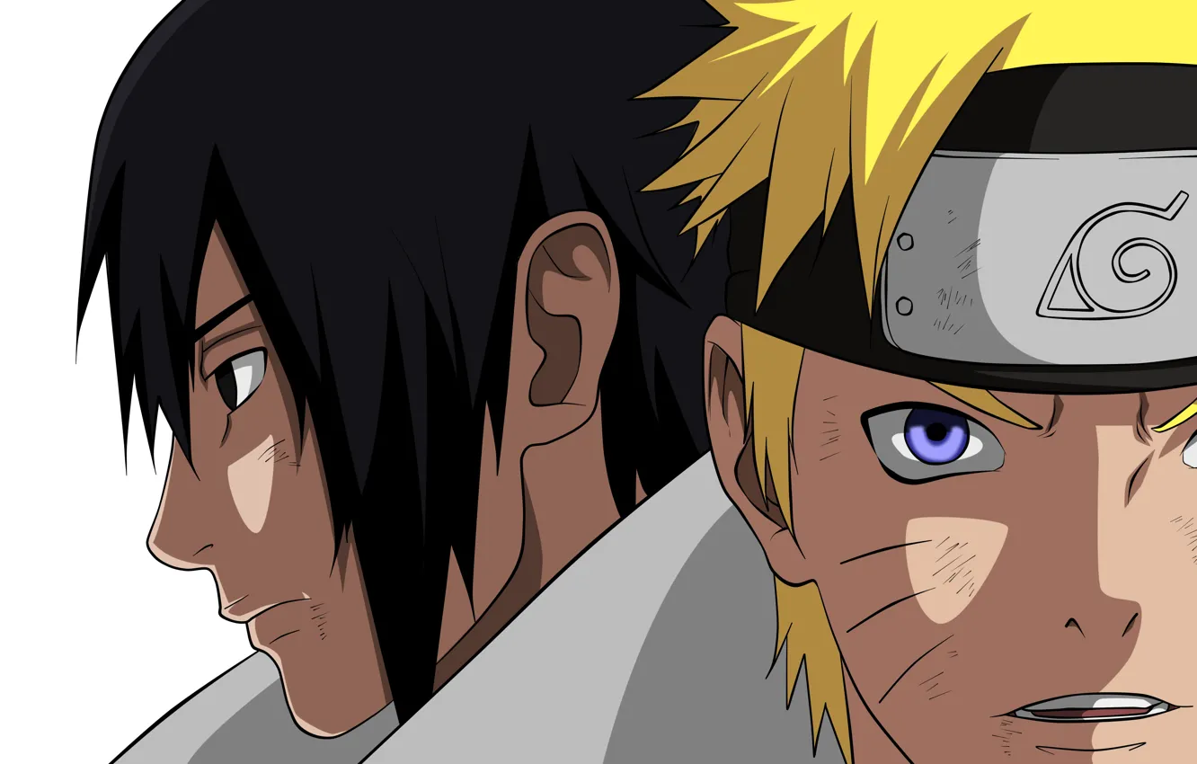 Photo wallpaper Naruto, Naruto, Sasuke Uchiha, Uzumaki Naruto